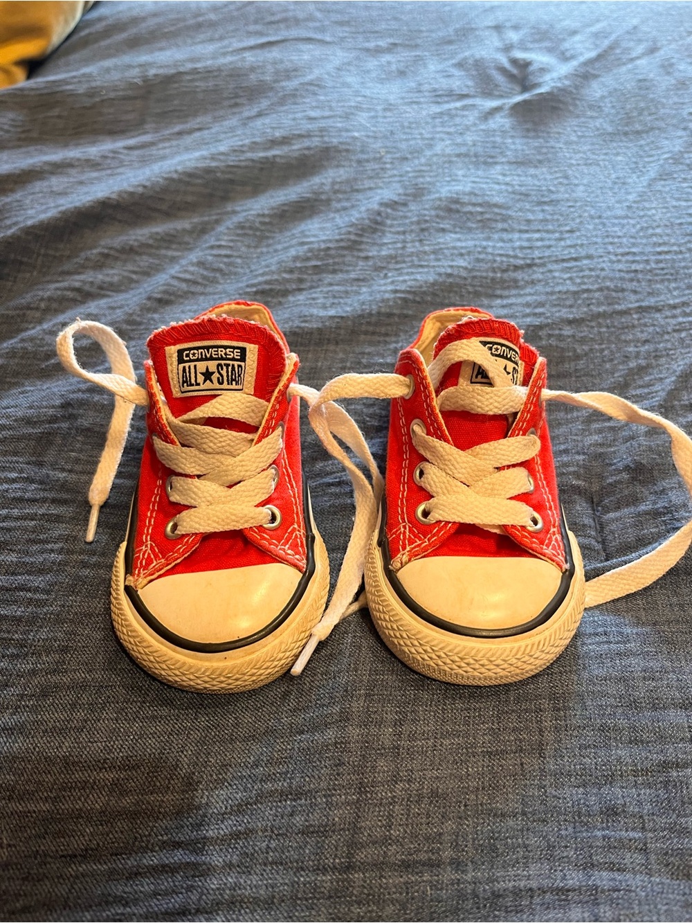 Converse Kids Red Low Top All Star Sneakers